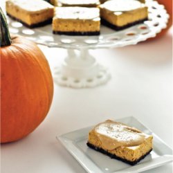 Pumpkin-Caramel Cheesecake Bars