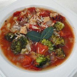 Broccoli, Tomato and Chicken Soup