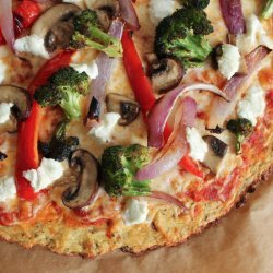 Vegetable and Goat Cheese Pizza