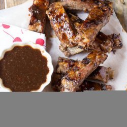 Grilled Spareribs With Cherry Cola Glaze