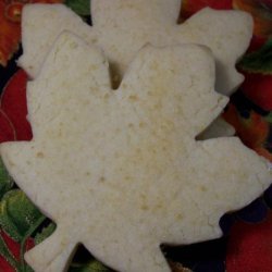 Maple Shortbread Cookies - Rolled Version