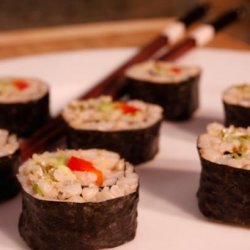 Healthy Avocado Sushi With Brown Rice
