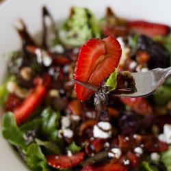 Strawberry, Goat Cheese, and Walnut Salad