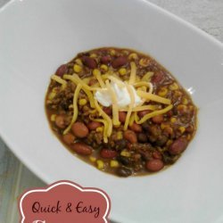 Quick & Easy Chili