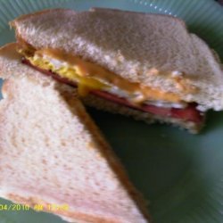 Dees Bolonga and Egg Sandwich
