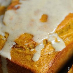Vanilla-Glazed Pumpkin Bread