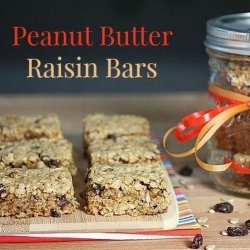 Peanut Butter And Raisin Bars