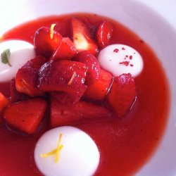 Strawberry Yogurt Soup