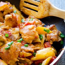Chicken With Potatoes and Tomatoes