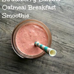 Strawberry Banana Oatmeal Breakfast Smoothie