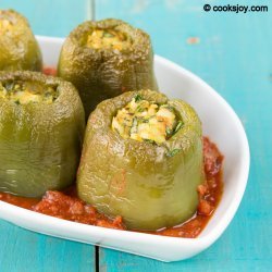 Spinach-Stuffed Bell Peppers