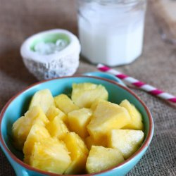 Fresh Pineapple With Coconut