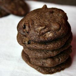 Double Chocolate and Cherry Cookies