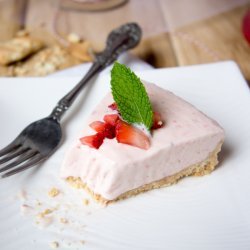 Strawberries-And-Cream Cheesecake