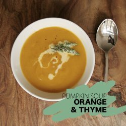 Orange, Thyme, & Pumpkin Soup