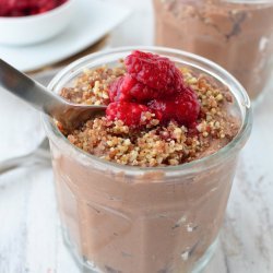 Chocolate Mousse With Raspberries