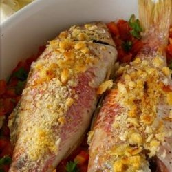 Baked Red Mullet in Corsican Style