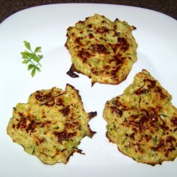 Baked Zucchini   Fritters 
