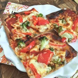 Broccoli and Red Pepper Pizza