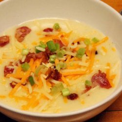 Potato Soup With the Works