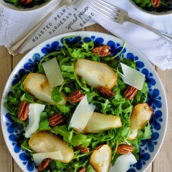 Roasted Pear and Pecan Salad