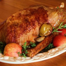Roast Goose With Apples