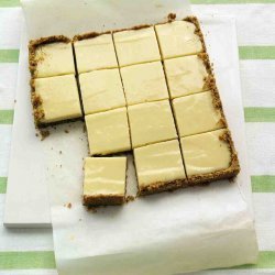 Lime Squares With Pistachio Graham-Cracker Crust