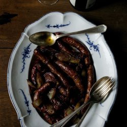 Sausages in Red Wine