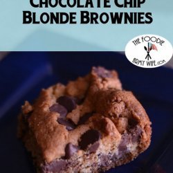 Blonde Chocolate Chip Brownies