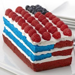 Red, White, and Blue Cake
