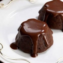 Molten Chocolate Cakes With Mocha Sauce