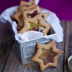 Stained-Glass Christmas Tree Cookies