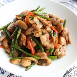 Spiced Asparagus With Chicken