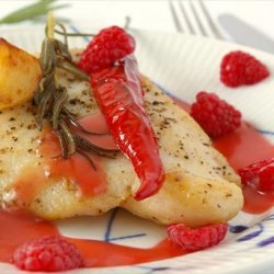 Pan Seared Fish With Raspberry Vinaigrette