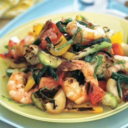 Gazpacho and Shrimp Salad