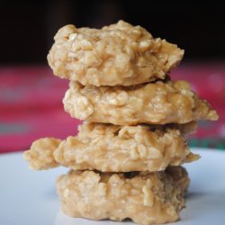 No-Bake Peanut Butter Rice Krispies Cookies