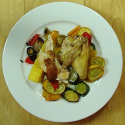 Polenta With Roasted Mediterranean Vegetables