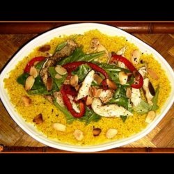 Grilled Spiced-Chicken on Golden Couscous