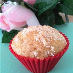 Coconut Mango Muffins with Candied Ginger
