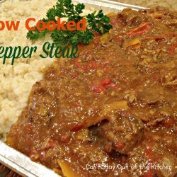 Slow Cooked Pepper Steak