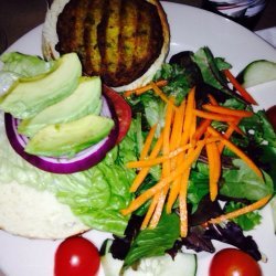 Veggie Burger Salad W/ Avocado