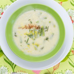 Cream of Cauliflower & Asparagus Soup