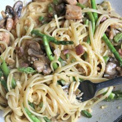 Asparagus and Chicken Linguine
