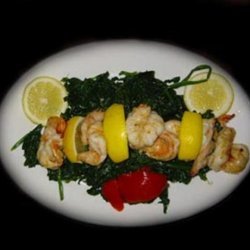 Scampi With Spinach!
