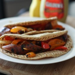 Sausage and Peppers in Pitas