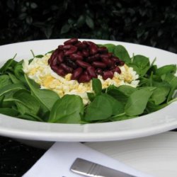 Spinach and Red Kidney Bean Salad