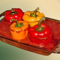 Stuffed Peppers With Black Beans
