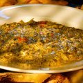 Artichoke Spinach Dip with Roasted Red Bell Peppers (Guy Fieri)