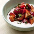 Balsamic Strawberries with Ricotta Cream (Ellie Krieger)
