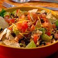 Beef Taco Salad with Chunky Tomato Dressing (Ellie Krieger)
